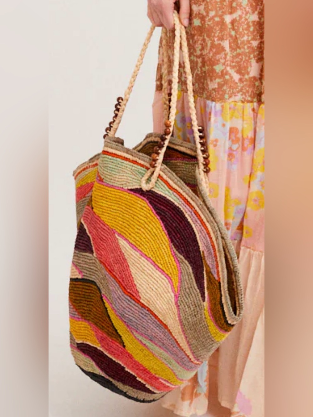 NWOT! Gas bijou accessories (French brand). XL straw bag. NEVER USED! NEW WO TAG - Picture 5 of 8